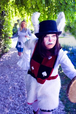 Alice alice au pays des merveilles lapin blanc spectacle show cosplay pâques enfants